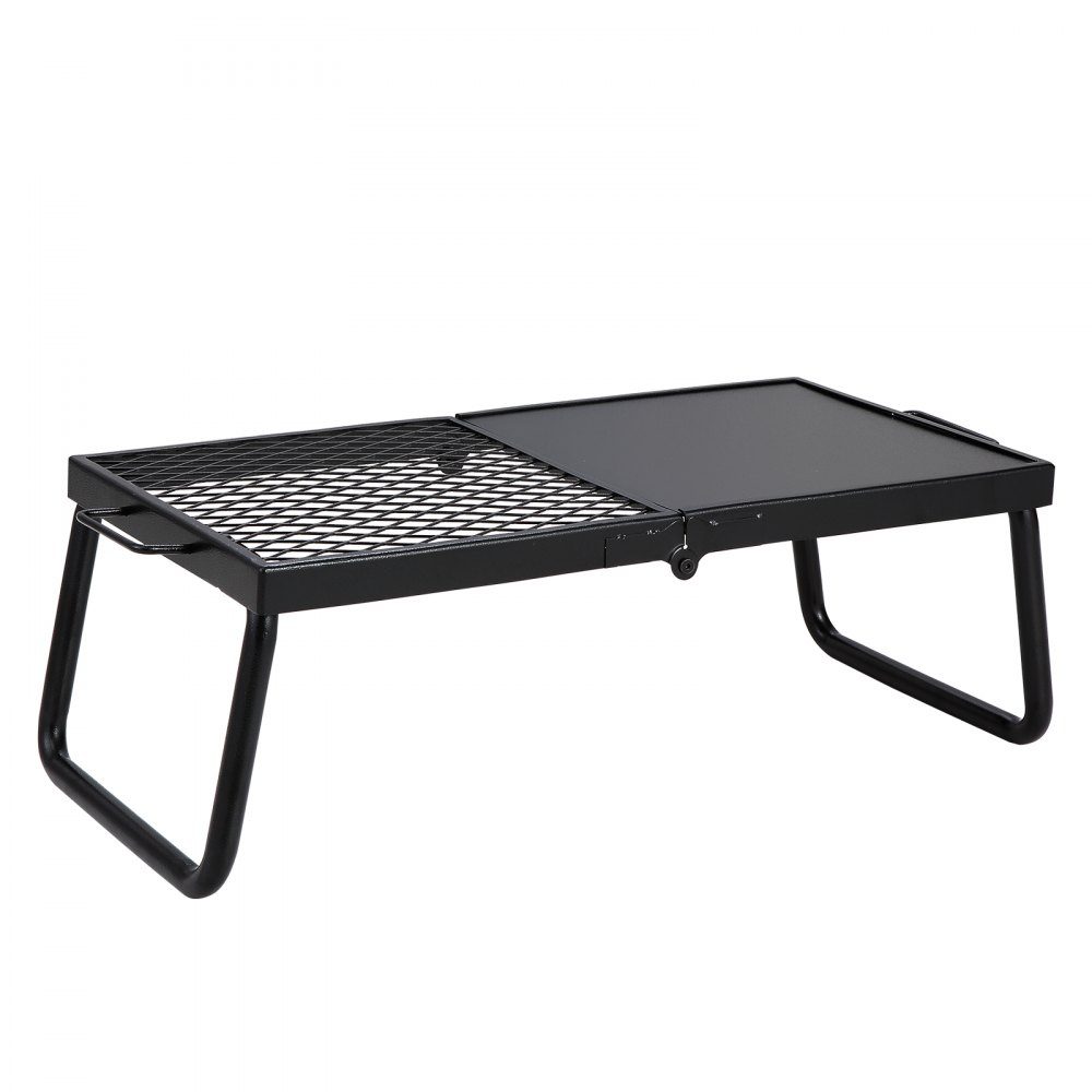 BBQ Gills Holzkohlegrill Klappgrill Tischgrill 570 x 285 x 230 mm, 6 kg Tragkraft tragbarer Reisegrill Outdoor Campinggrill 300 ℃, Grillrost + Grillplatte für Gartenpartys, Picknicks, Terrasse