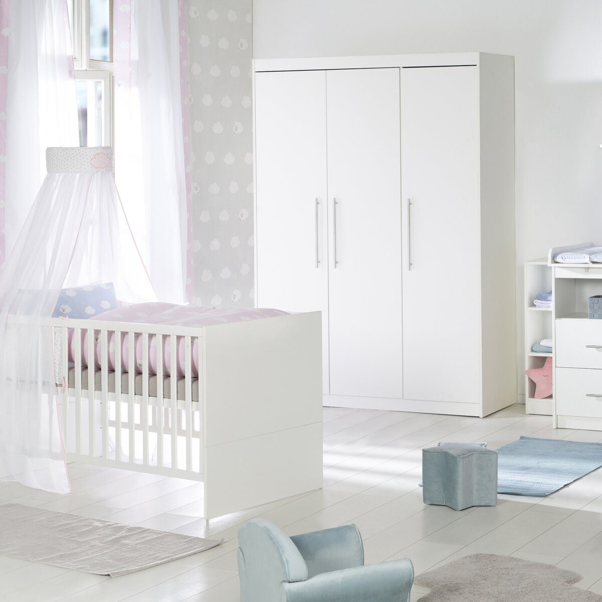 roba wardrobe 'Maren', 3 doors, white