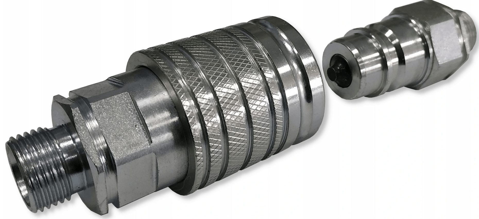 3x hydraulische Schnellkupplung Steckkupplung M18x1,5