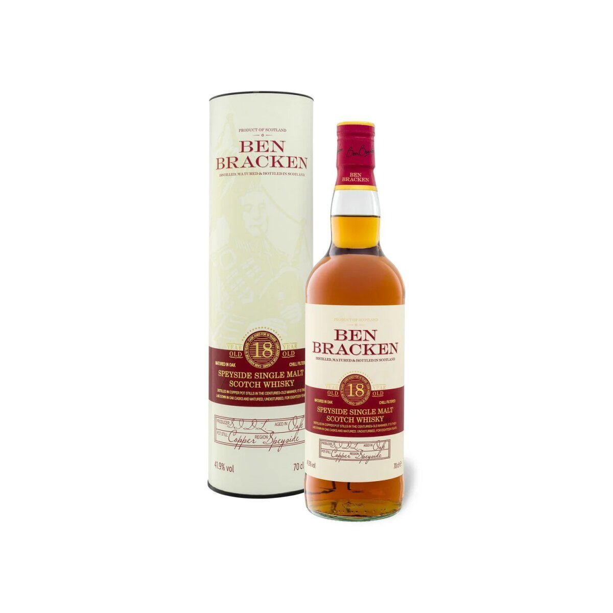 Ben Bracken Speyside Single Malt Scotch Whisky 18 Jahre 41,9 % Vol