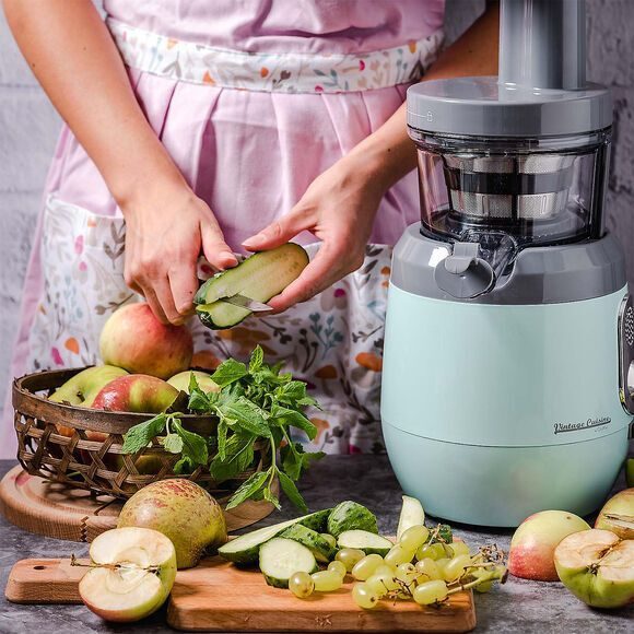 Vintage Juicer Cuisine Slow Juicer, 200 W, Minze