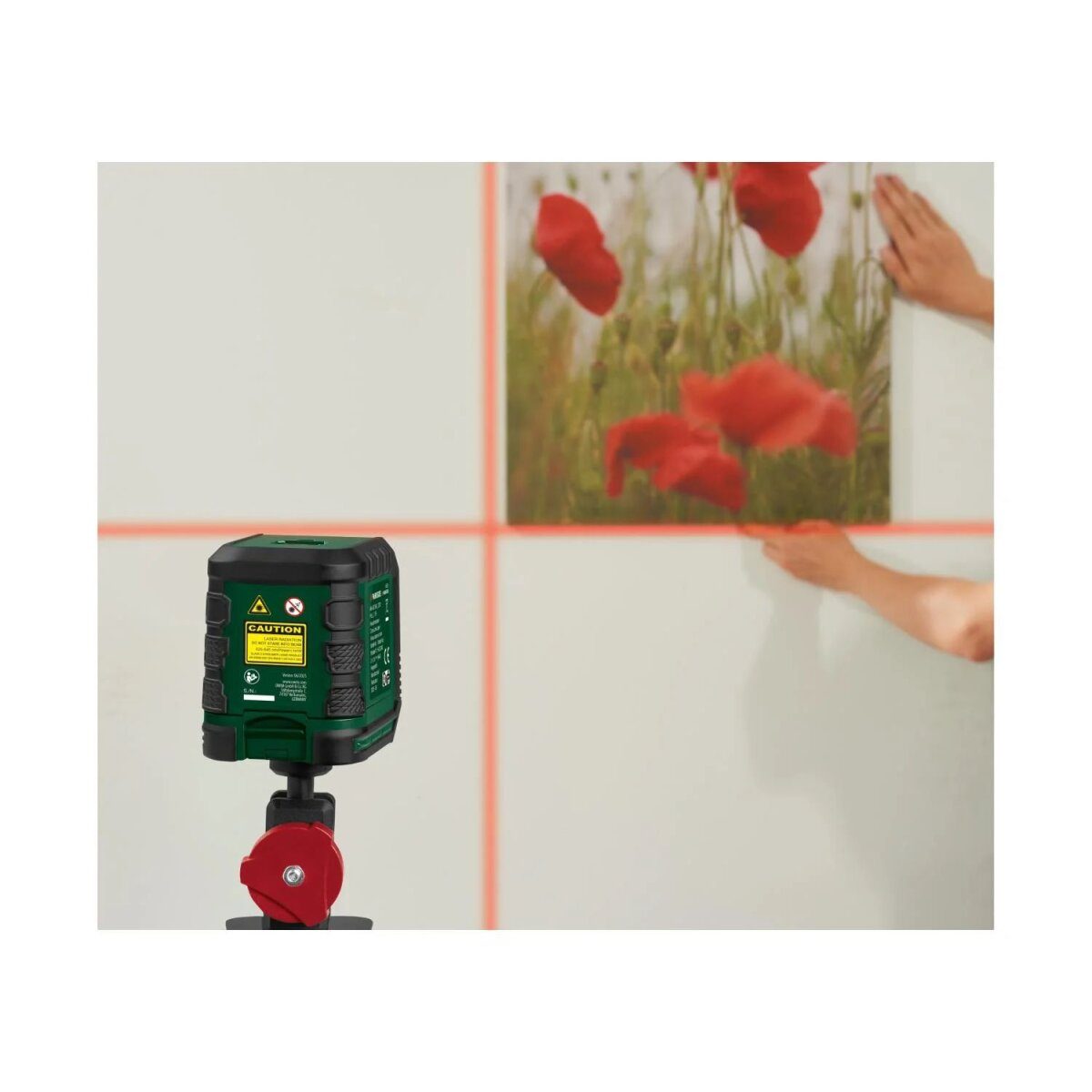 PARKSIDE® Laser-Entfernungsmesser »PLEM 20 B6« / Kreuzlinienlaser mit Klemme »PKLL 7​​F7«
