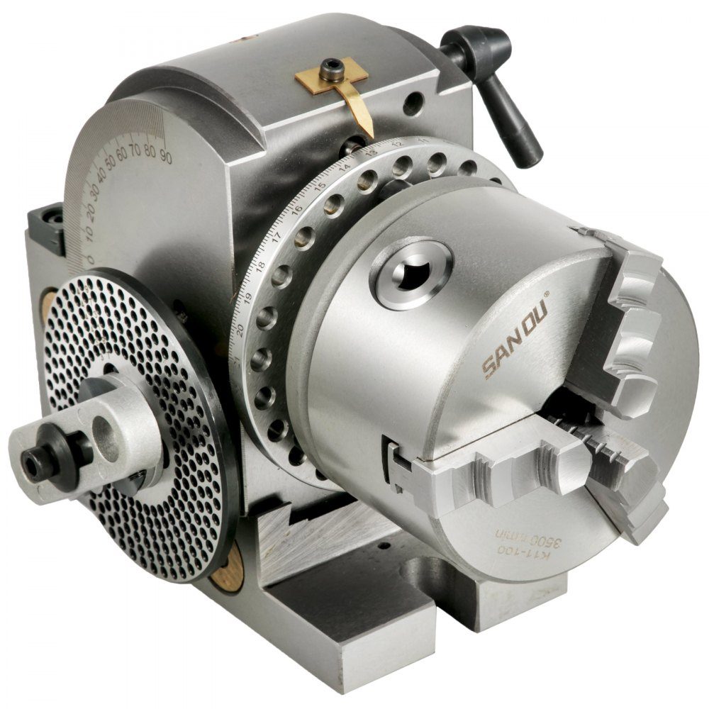 Teilkopf Rundtisch Teilkopf ø100mm horizontale vertikale Fräsmaschine Bs-0