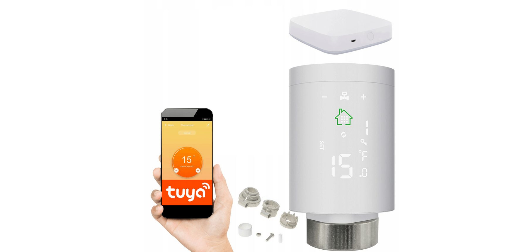 SmartHome-Thermostat mit WLAN zentral steuerbar über IOS Android Alexa