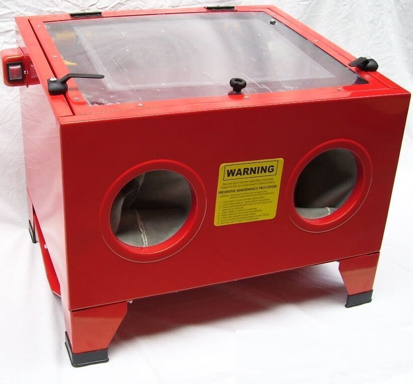 Sandstrahlkabine 90 Liter Tisch Industrie-Sandstrahlmaschine Sandstrahlen