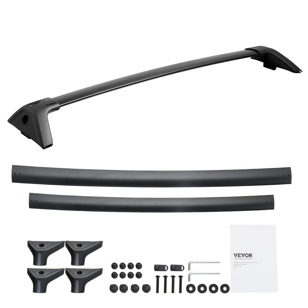 Poprzeczki bagażnika dachowego kompatybilne z Toyota RAV4 2020-2023 Udźwig 150 funtów Poprzeczki aluminiowe ze stali nierdzewnej z zamkami Bagażnik dachowy (nie pasuje do Adventure/TRD Off-Road)