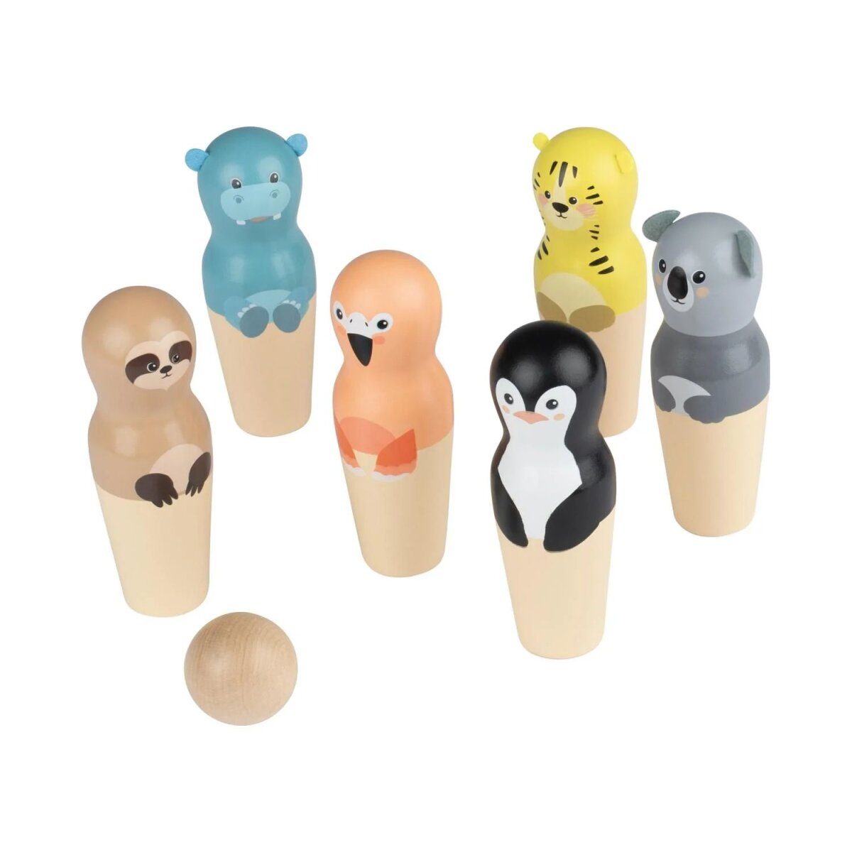 lupilu® animal bowling / croquet / animal throwing game