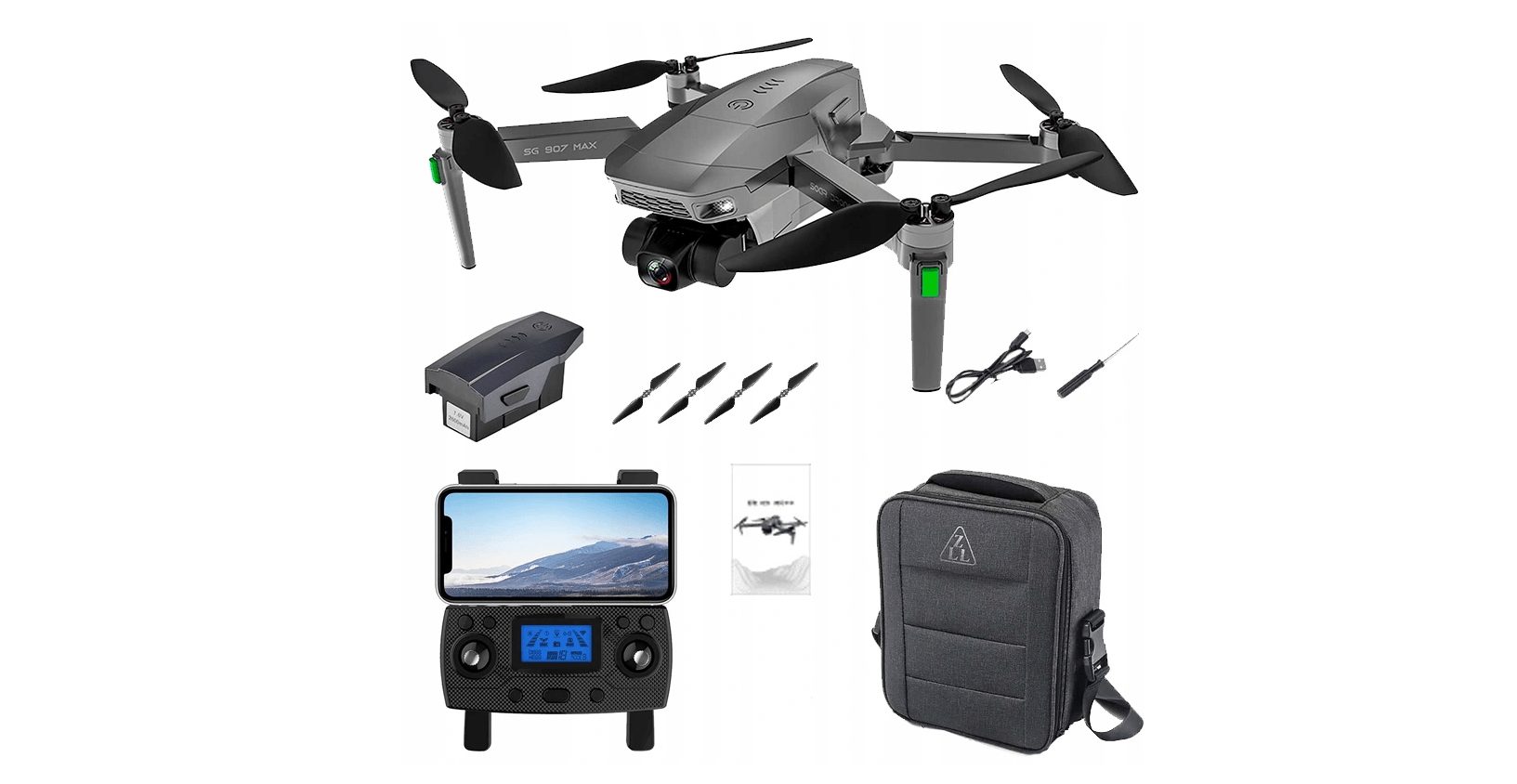 Drone RC pliable MAX 5G WIFI FPV GPS 4K HD caméra cardan 3 axes