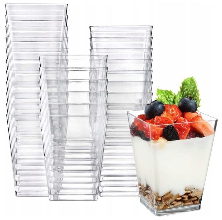 CONTAINER CUP SWEET TABLE FOR DESSERTS 160ML 20 pieces Gastro Restaurant Catering Snack Bar