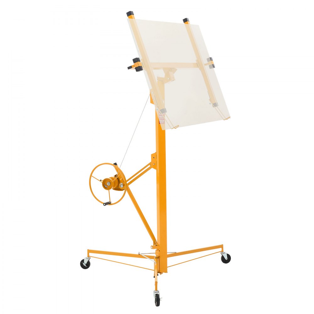 Plattenheber bis max. 68 kg, 4877 mm Höhe, Gipskartonheber mit verstellbarem Teleskoparm, Gipskarton, Trockenbauheber, Plattenheber, Hebezeug, Werkzeug, für Decken- und Wandmontage (gelb) Plattenheber bis max. 68 kg, 4877 mm Höhe, Gipskartonheber mit verstellbarem Teleskoparm, Gipskarton, Trockenbauheber, Plattenheber, Hebezeug, Werkzeug, für Decken- und Wandmontage (gelb)