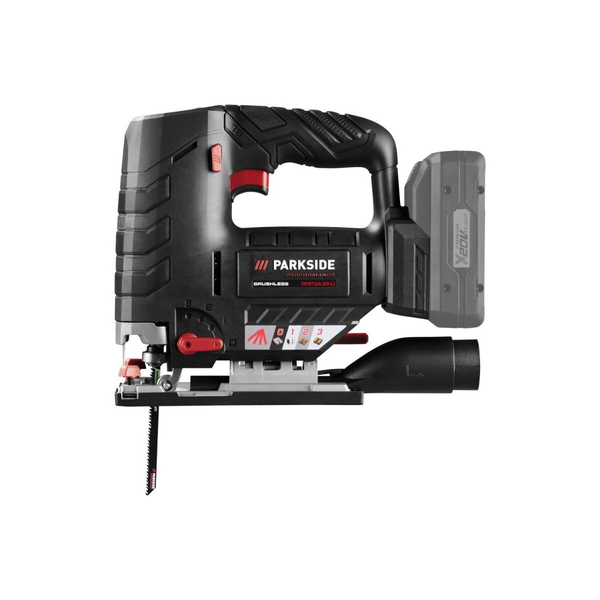 PARKSIDE PERFORMANCE® 20 V Akku-Stichsäge PPSTDA 20-Li B2, ohne Akku und Ladegerät