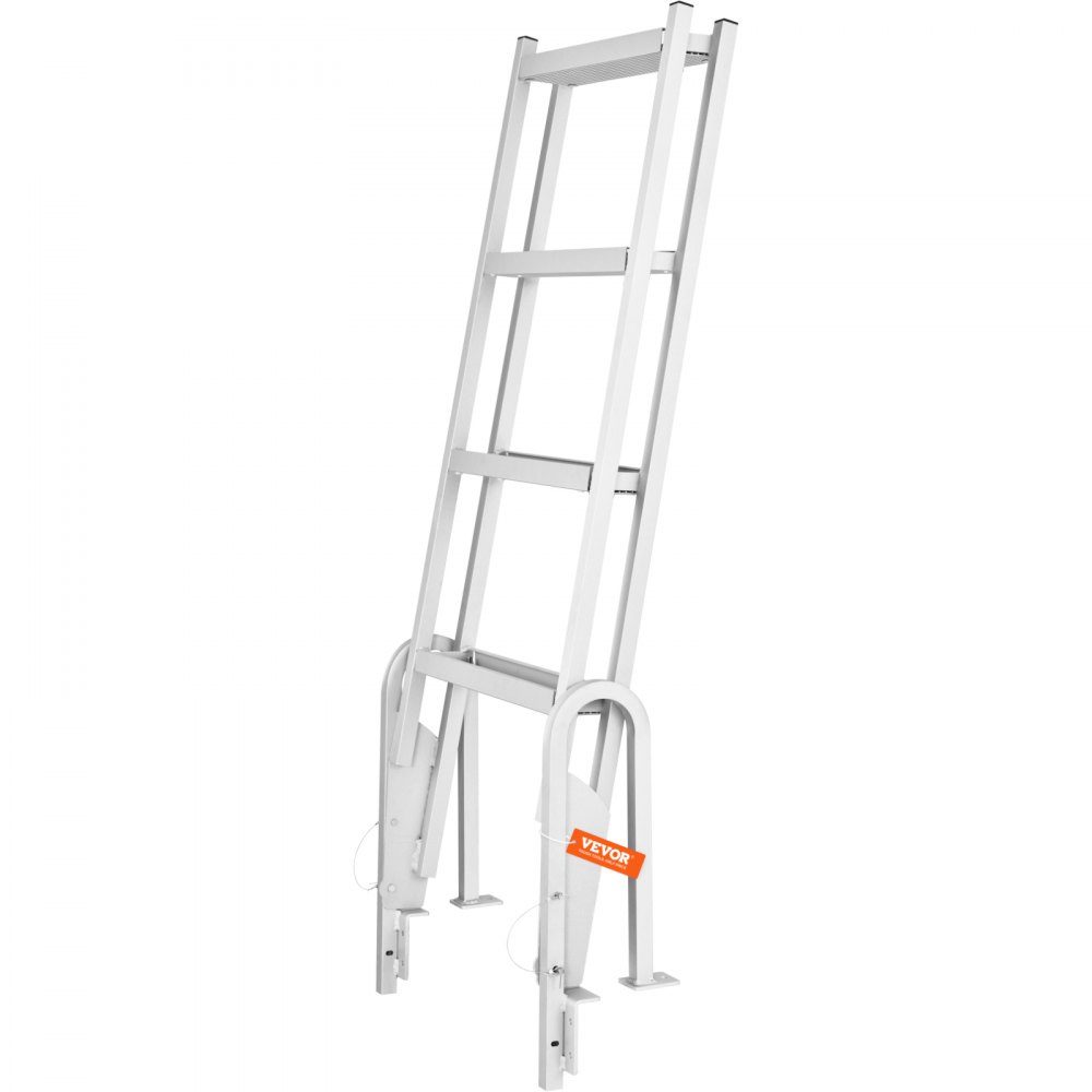 Aluminium-Anlegeleiter, Bootsleiter, klappbare Bootstrittleiter, 4 Stufen, 158 kg