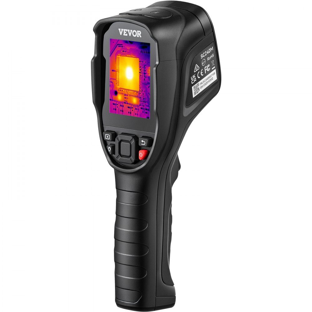 Hand-Wärmebildkamera, 240 x 180 IR-Auflösung, Infrarotkamera, Thermometer, 40 mK, Thermografiekamera -20–550 °C, Wärmebildkamera, Identifizierung von Wildtieren, elektrische Hotspots, fehlende Isolierung