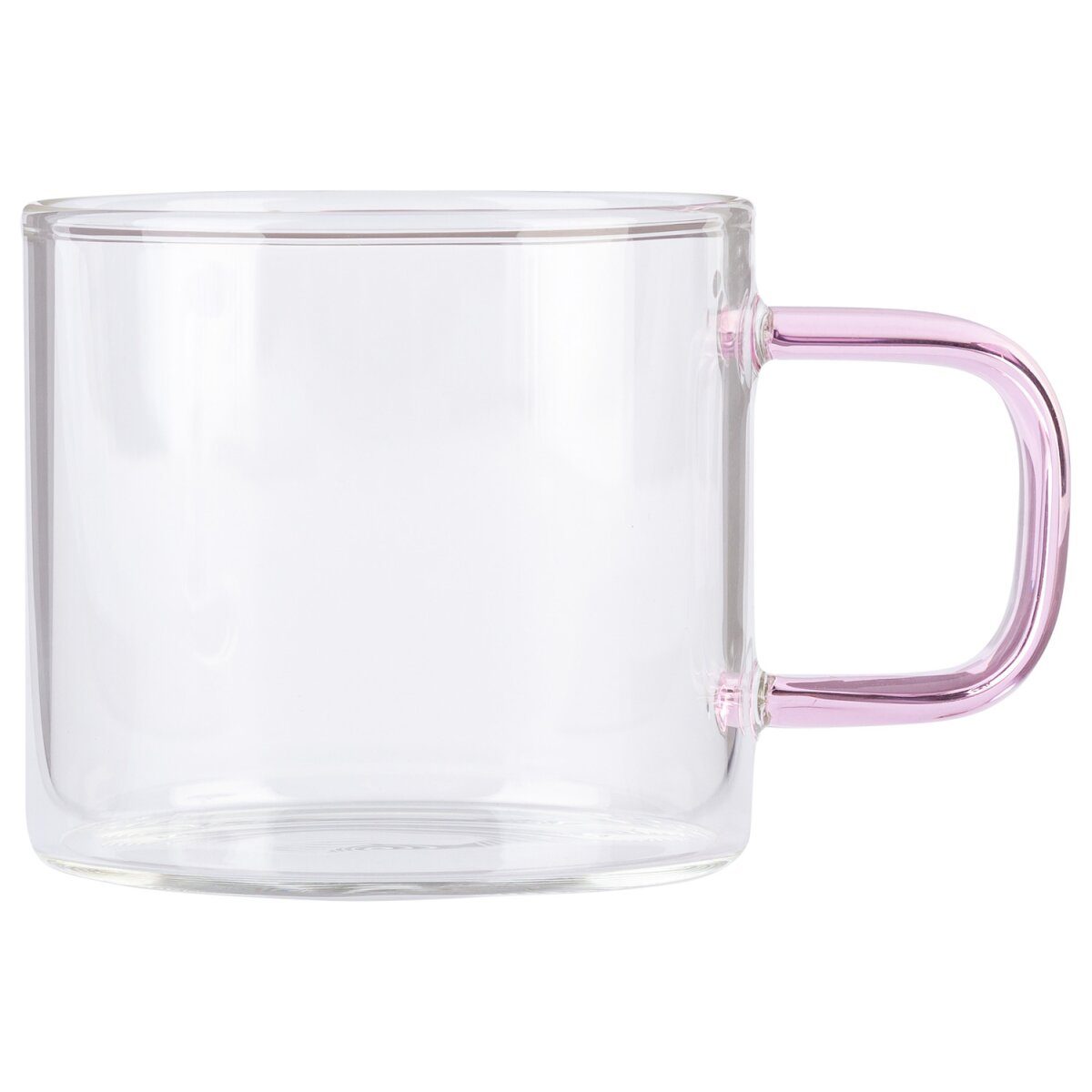 ERNESTO® glass set with colorful handles/teapot with strainer insert (espresso cup set 6 pieces)