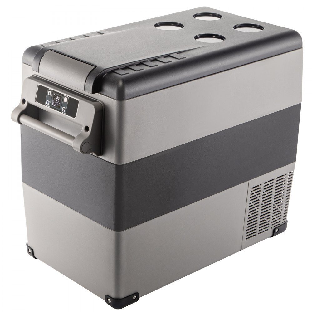 Portable Compressor Cooler Box 55L Car Fridge 220V Mini Fridge Electric Freezer Box Small Freezer for Car Camping Truck Boat