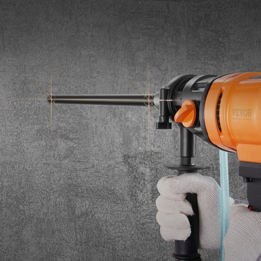 Diamond Drill Bit Core Drill, 32mm Wet Diamond Core Drill, 355mm Drilling Depth Concrete Core Drill, 5/8"-11 Female Thread, Laser Welding, Diamond Wet Drill for Concrete Bricks and Blocks, Black