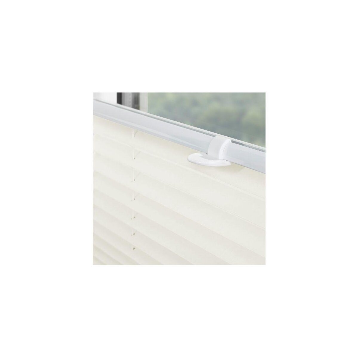 Lichtblick 2x set de stores plissés, Klemmfix sans perçage, 80 x 130 cm, blanc