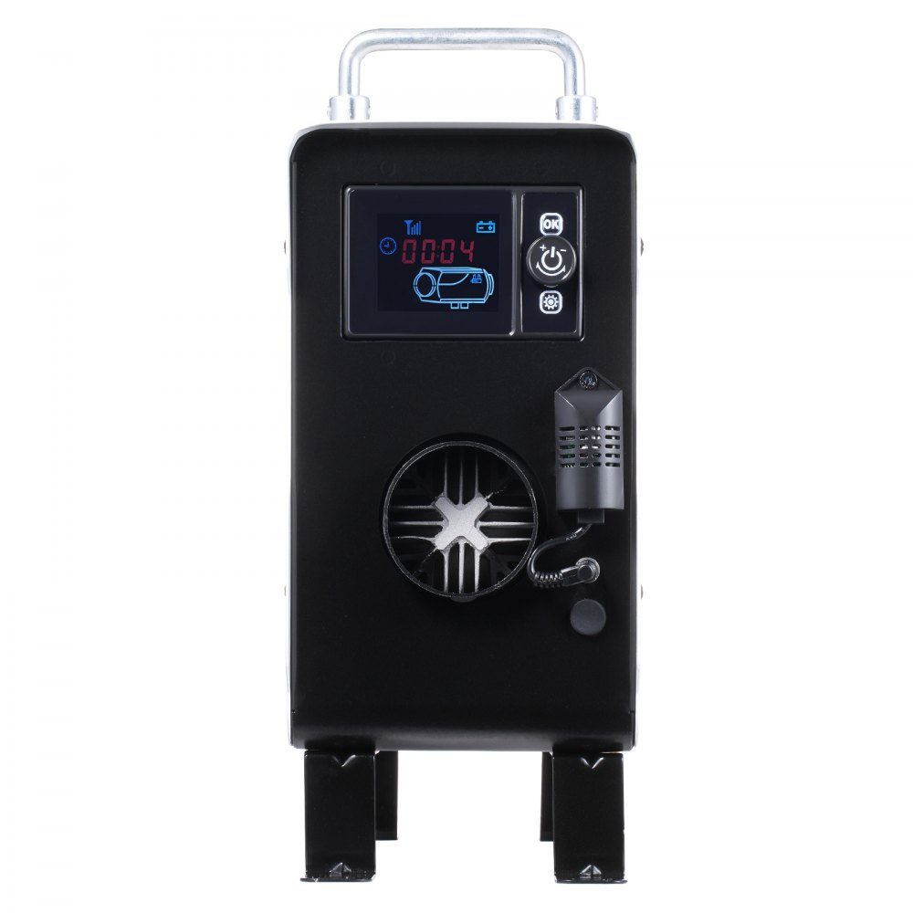 2KW Diesel Heater 12V/24V All-in-One Diesel Air Heater with Bluetooth App Control and Remote Control Screen and CO Alarm Fast Heating Portable Vertical Diesel Heater