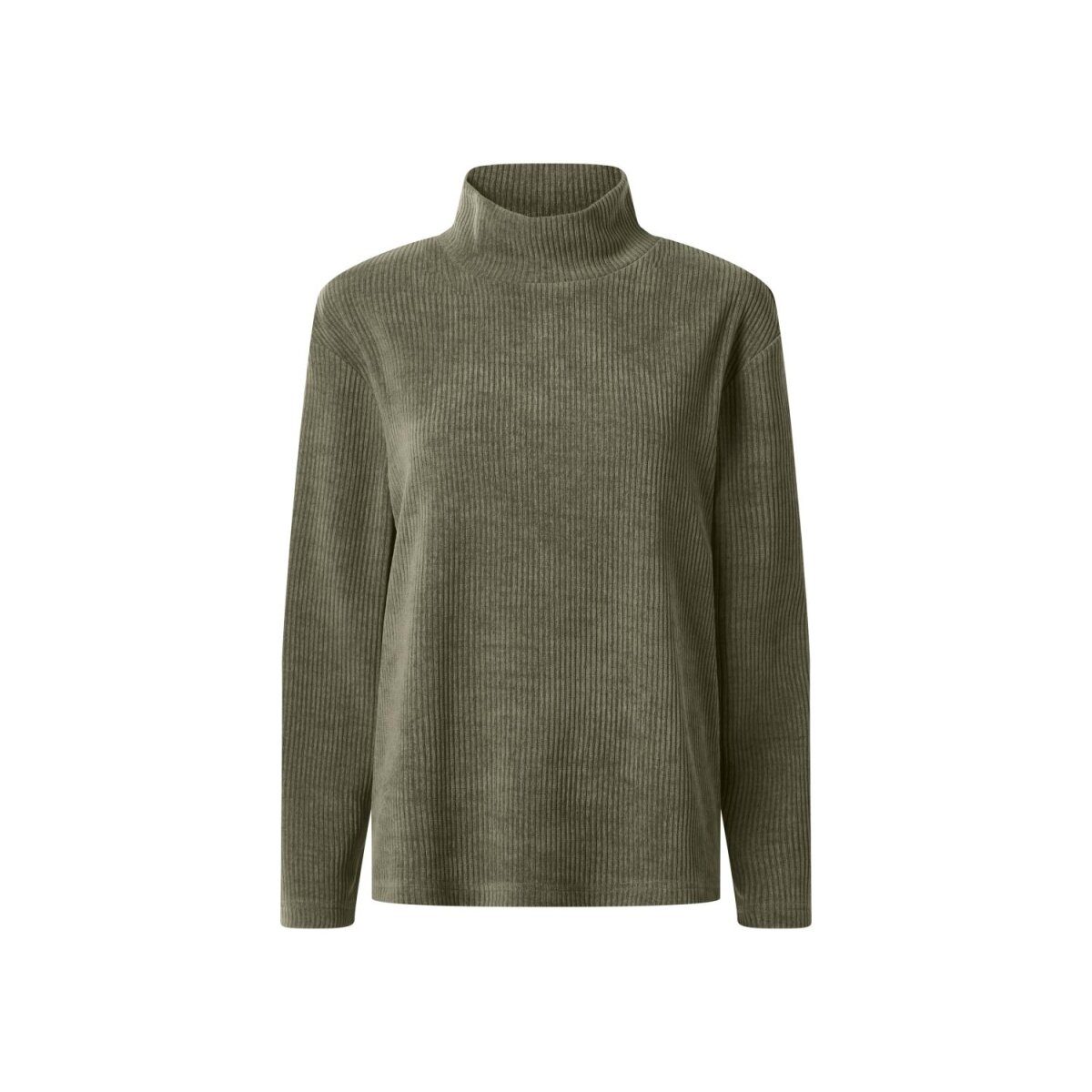 Pull femme ESMARA® aspect velours côtelé (vert, XS (32/34))