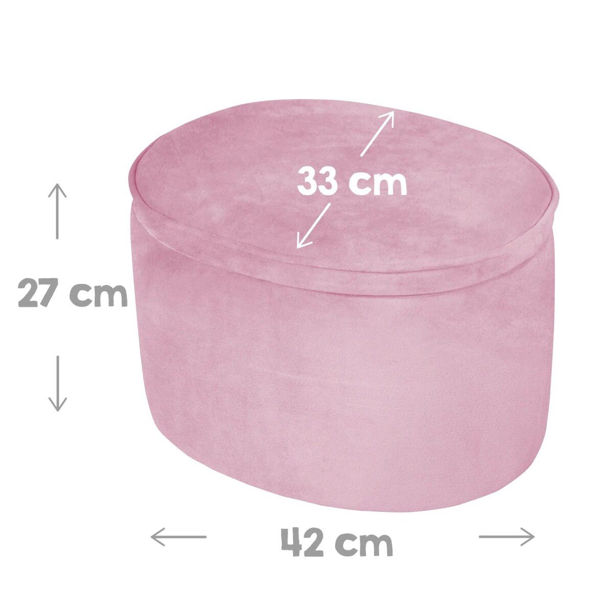 roba children's stool 'Lil Sofa' with storage function, mauve