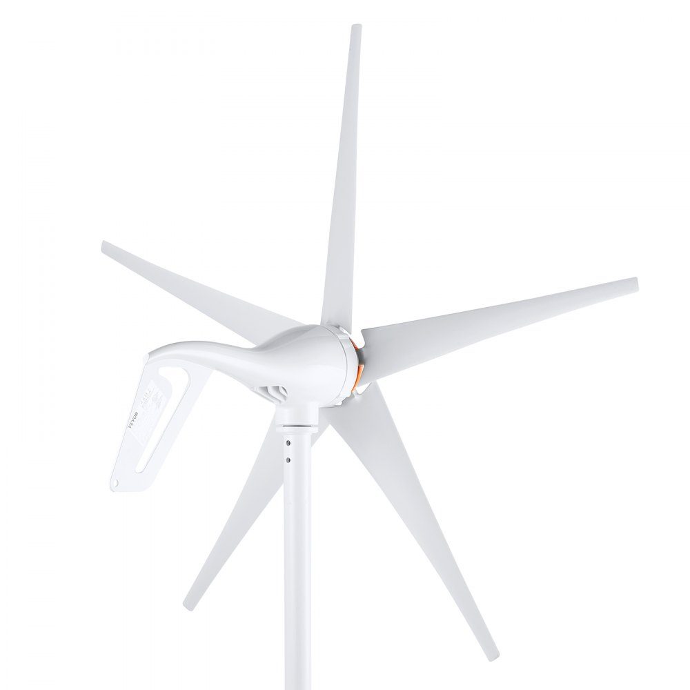 500 W windturbine, 12 V windgenerator, 5-bladige windenergiegenerator met MPPT-controller, instelbare windrichting en 2,5 m/s startwindsnelheid, geschikt voor campers, boten op de boerderij thuis