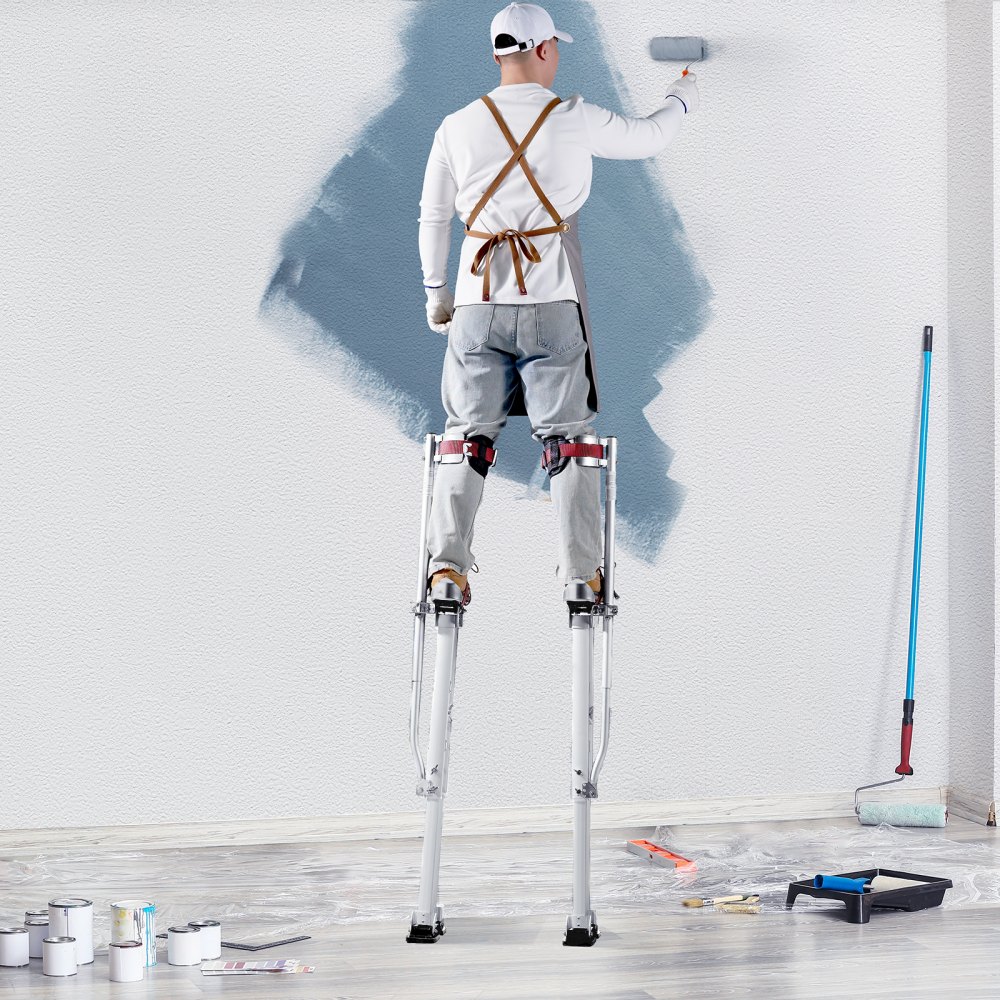 Aluminium-Stelzen, Deckenkonstruktion, 91,4–126,7 cm, höhenverstellbar, Arbeitsstelzen, Trockenbau, 103 kg Tragkraft, Maler-Stelzen, 27–29 cm Fußgröße für Malerarbeiten, Heimdekoration, Baumschnitt, elektrische Arbeiten Aluminium-Stelzen, Deckenkonstruktion, 91,4–126,7 cm, höhenverstellbar, Arbeitsstelzen, Trockenbau, 103 kg Tragkraft, Maler-Stelzen, 27–29 cm Fußgröße für Malerarbeiten, Heimdekoration, Baumschnitt, elektrische Arbeiten