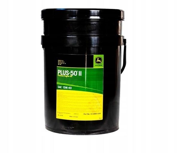 Oryginalny olej silnikowy JOHN DEERE PLUS 50 II 15W-40 20l Oryginalny olej silnikowy JOHN DEERE PLUS 50 II 15W-40 20l