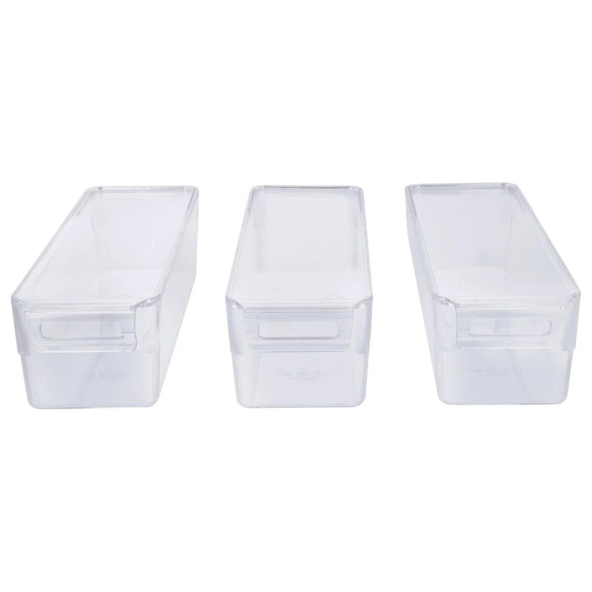 SILVERCREST® refrigerator organizer with lid, set of 3, 2 L