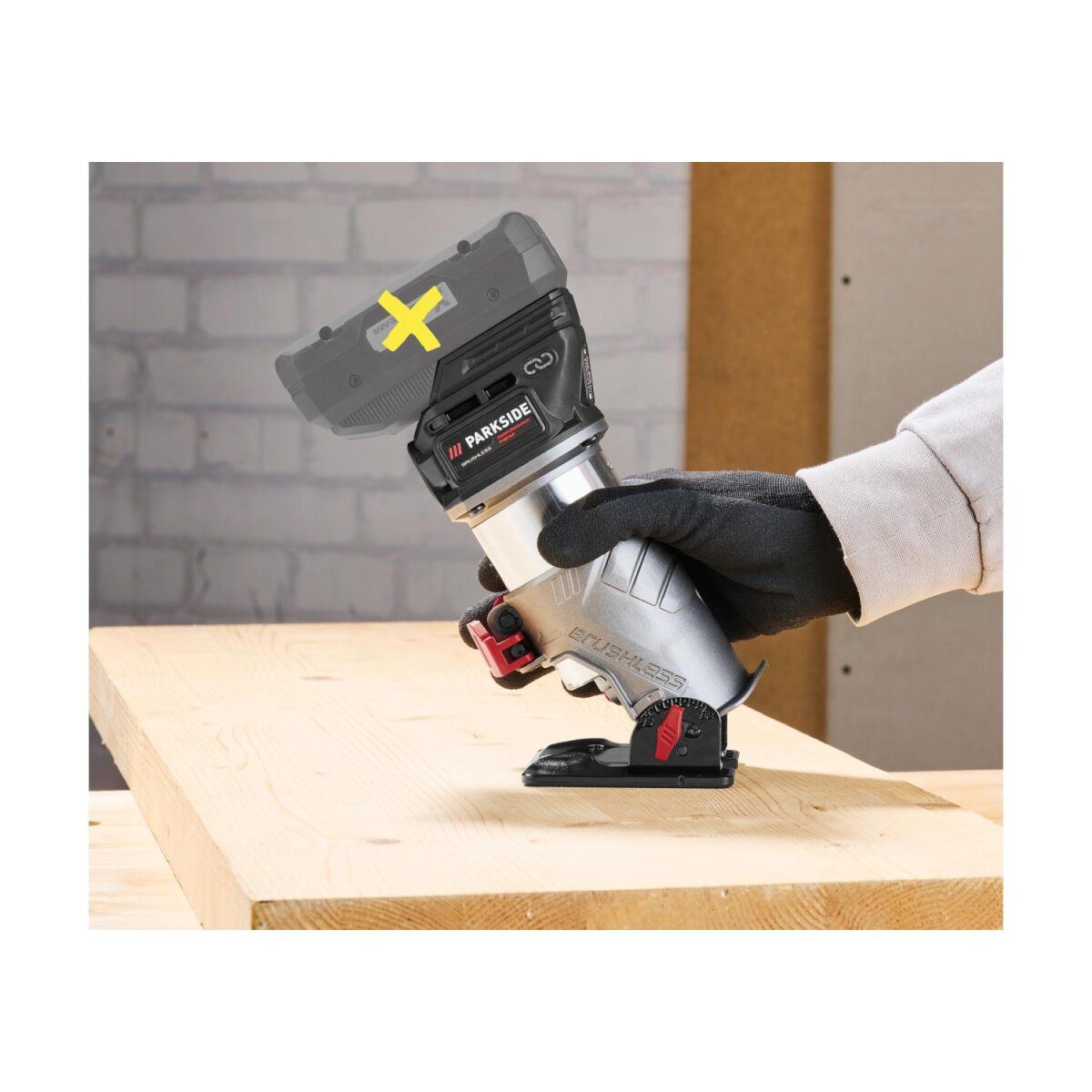 PARKSIDE PERFORMANCE® 20 V 3-in-1 Akku-Multifunktionsfräse PMFAP 20-Li A1, ohne Akku und Ladegerät