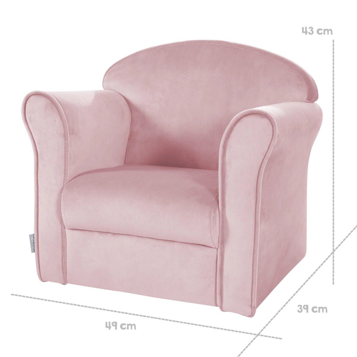roba kinderfauteuil Lil Sofa, met armleuningen, roze/mauve