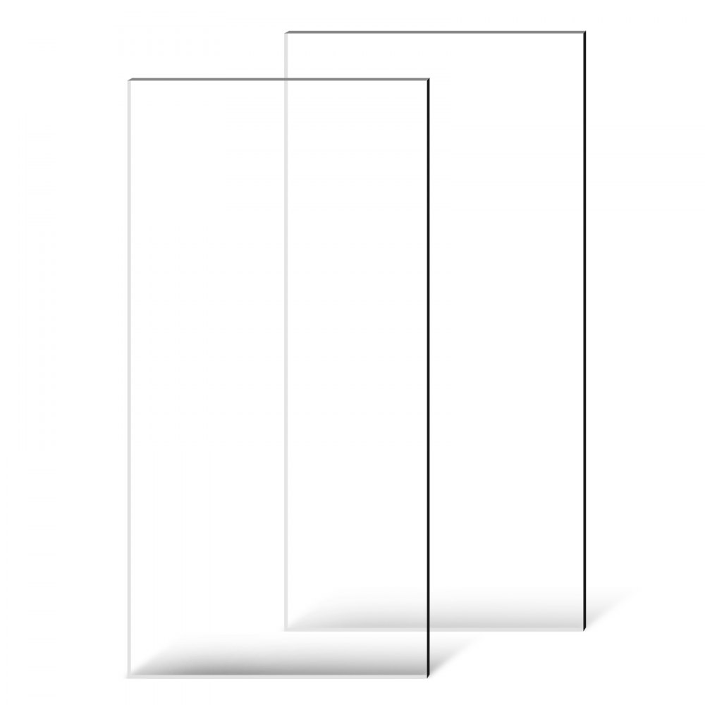 Plexiglas acrylplaten, set van 2 plastic platen, 610x1219 mm, 3 mm dik, helder gegoten plastic glas voor ambachtelijke projecten, vervangend glas voor fotolijsten, doe-het-zelf-display, gemakkelijk te snijden Plexiglas acrylplaten, set van 2 plastic platen, 610x1219 mm, 3 mm dik, helder gegoten plastic glas voor ambachtelijke projecten, vervangend glas voor fotolijsten, doe-het-zelf-display, gemakkelijk te snijden