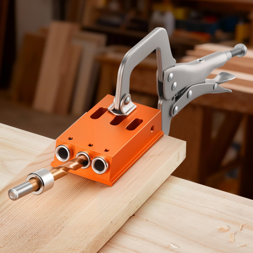 Pocket Hole Jig Kit Pocket Hole Jig Kit 12.7-38.1mm Jig Pocket Hole System with Tool Case C Clamp Step Drill Hex Wrench Drill Stop Ring Square Drive Bit Pocket Hole Jig Kit Pocket Hole Jig Kit 12.7-38.1mm Jig Pocket Hole System with Tool Case C Clamp Step Drill Hex Wrench Drill Stop Ring Square Drive Bit