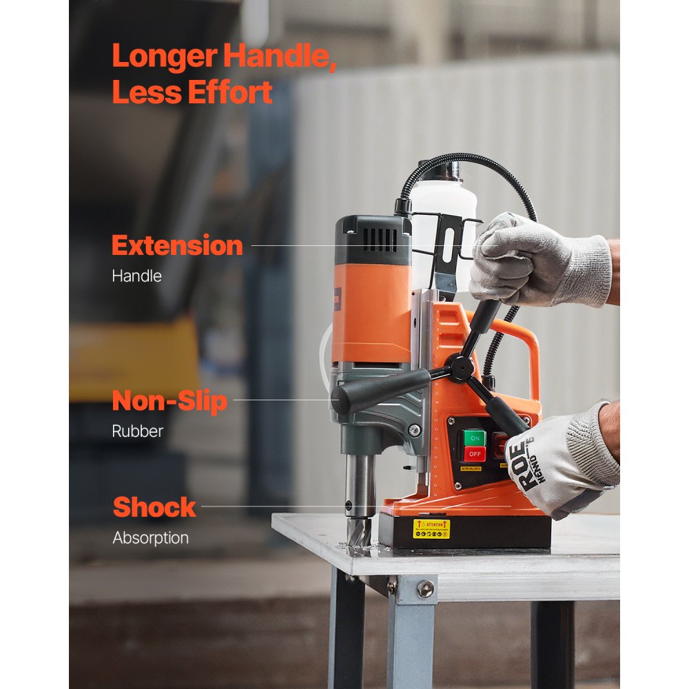 Professionele kernboormachine magneetboormachine 1300 W, kernboormachine magneetboorunit 13000 N 40 mm, 810 rpm magneetkernboorsysteem voor scheepsbouw, bruggenbouw, windenergieopwekking Professionele kernboormachine magneetboormachine 1300 W, kernboormachine magneetboorunit 13000 N 40 mm, 810 rpm magneetkernboorsysteem voor scheepsbouw, bruggenbouw, windenergieopwekking