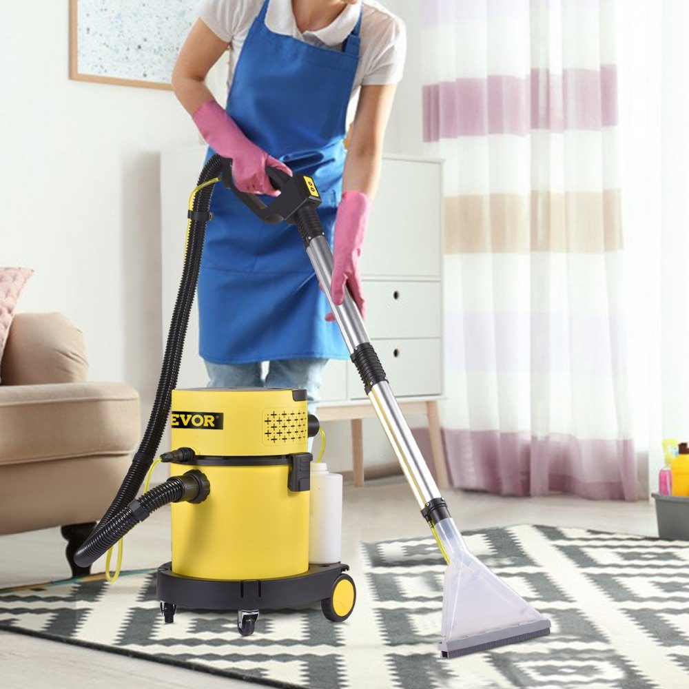 4-in-1 1200W stofzuiger Nat/droog stofzuiger Tapijtreiniger Natstofzuiger 20L capaciteit Bekledingsreiniger HEPA- en sponsfilter Industriële stofzuiger