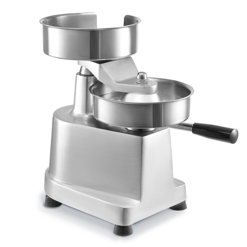 Kommerzieller Burger-Patty-Maker, 150 mm/6 Zoll Hamburger-Rindfleisch-Patty-Maker, robuste, lebensmittelechte Edelstahlschüssel-Burgerpresse, Küchenfleischformmaschine mit 1000 Stück Patty Papi