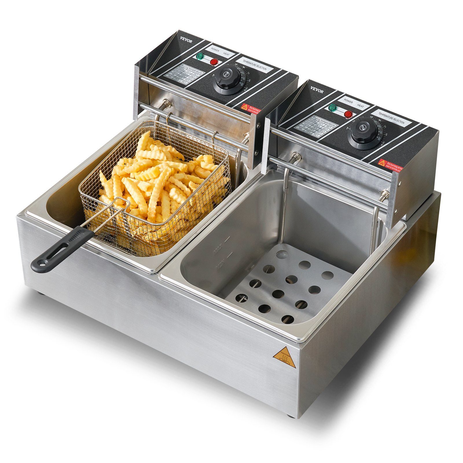 Fritteuse Snack elektrische Fritteuse 12l Restaurant Food Truck Bistro