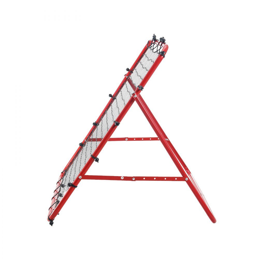 Voetbal Rebound Net Draagbaar Bounce Wall Voetbal 48x48mm Rebounder Voetbal IJzeren Pijp en PE Net Kinderen Tieners Voetbaldoel Rebounder Kicker voor voetbaltraining