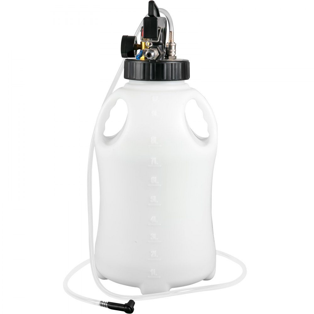 Handpumpe Ölsaugpumpe Ölpumpe Saugpumpe 10L, Ölflüssigkeitsabsauger Handpumpe 9,91 x 5,59 x 14,99 cm, Transferpumpe Saugpumpe Flüssigkeitsabsauger mit 14 gängigsten Adaptern, Ölpumpenset