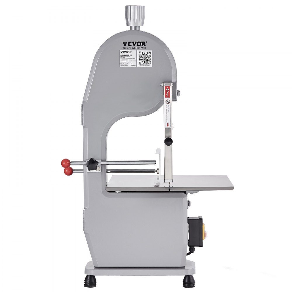 Knochensägemaschine, 1500 W 300 kg/h, elektrische Knochenschneidemaschine, 490 x 380 mm Knochenschneidemaschine, 4–200 mm Schnittstärke, Gastro-Fleischsäge, kommerzielle Knochensäge, Fleischbandsäge