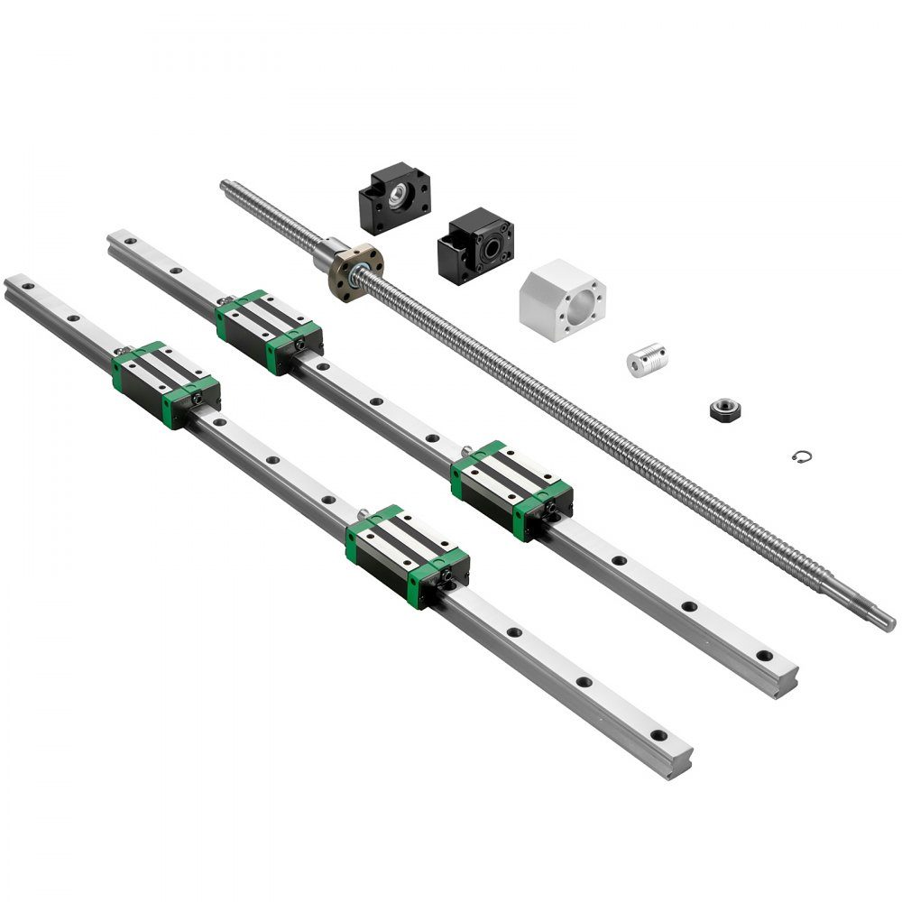 Linearführung HGR 20-1700 mm Linearschiene mit 4 Stück Gleitblock-Kugelumlaufspindel-Führungsschiene für 3D-Drucker-CNC-Maschine