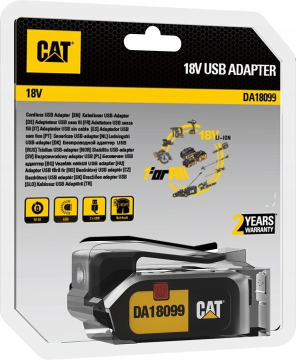 Adaptateur USB vers diode LED CAT DA18099 18V 2A Adaptateur USB vers diode LED CAT DA18099 18V 2A