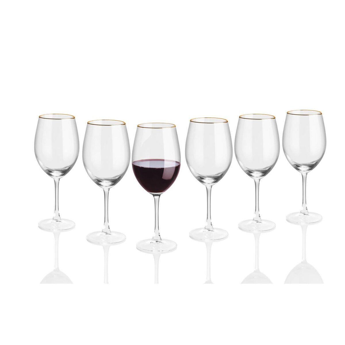 LIVARNO home water/champagne/white wine/red wine glasses, set of 6