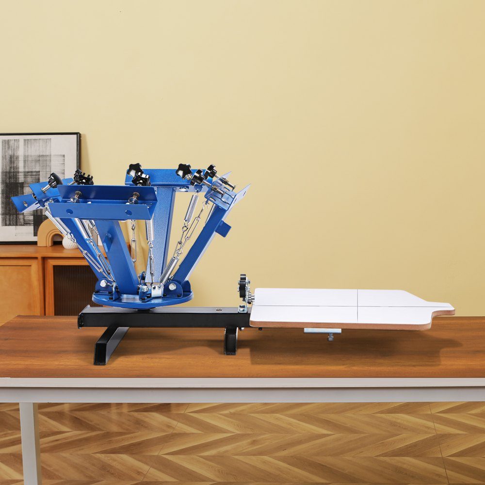 Screen Printing Press T-Shirt Screen Printing Machine 1 Colors + 1 Station, T-Shirt Press, Transfer Press for DIY, Printer for Textile Printing, Clothing, Pillowcases, Luggage, etc