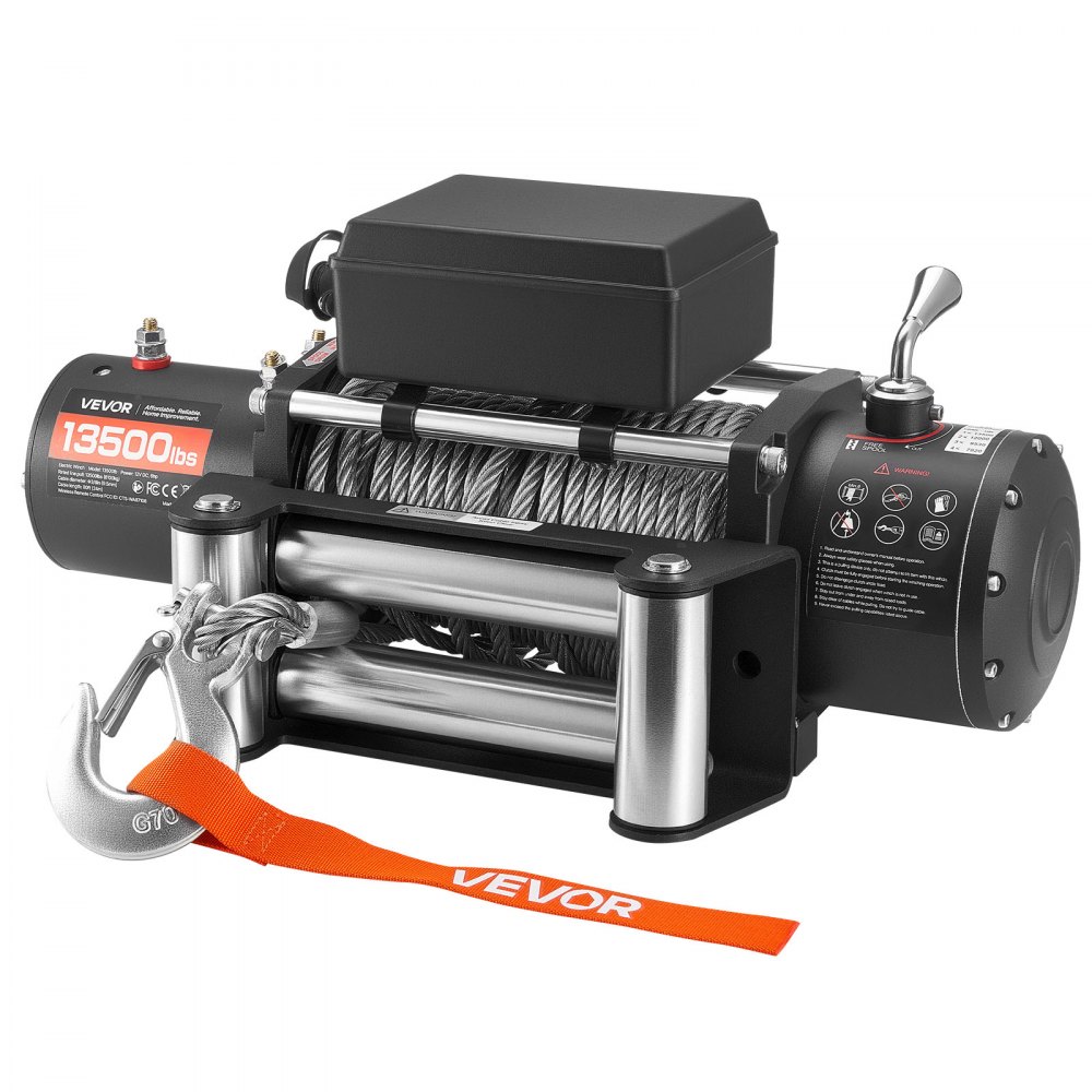 Elektrische Winde, 6100 kg, 12 V DC, elektrische Winde mit 24 m Seil, kabellose und kabelgebundene Fernbedienung, IP55-Offroad-Winde zum Ziehen von SUV, Jeep, Anhänger, Boot, Geländefahrzeug Elektrische Winde, 6100 kg, 12 V DC, elektrische Winde mit 24 m Seil, kabellose und kabelgebundene Fernbedienung, IP55-Offroad-Winde zum Ziehen von SUV, Jeep, Anhänger, Boot, Geländefahrzeug