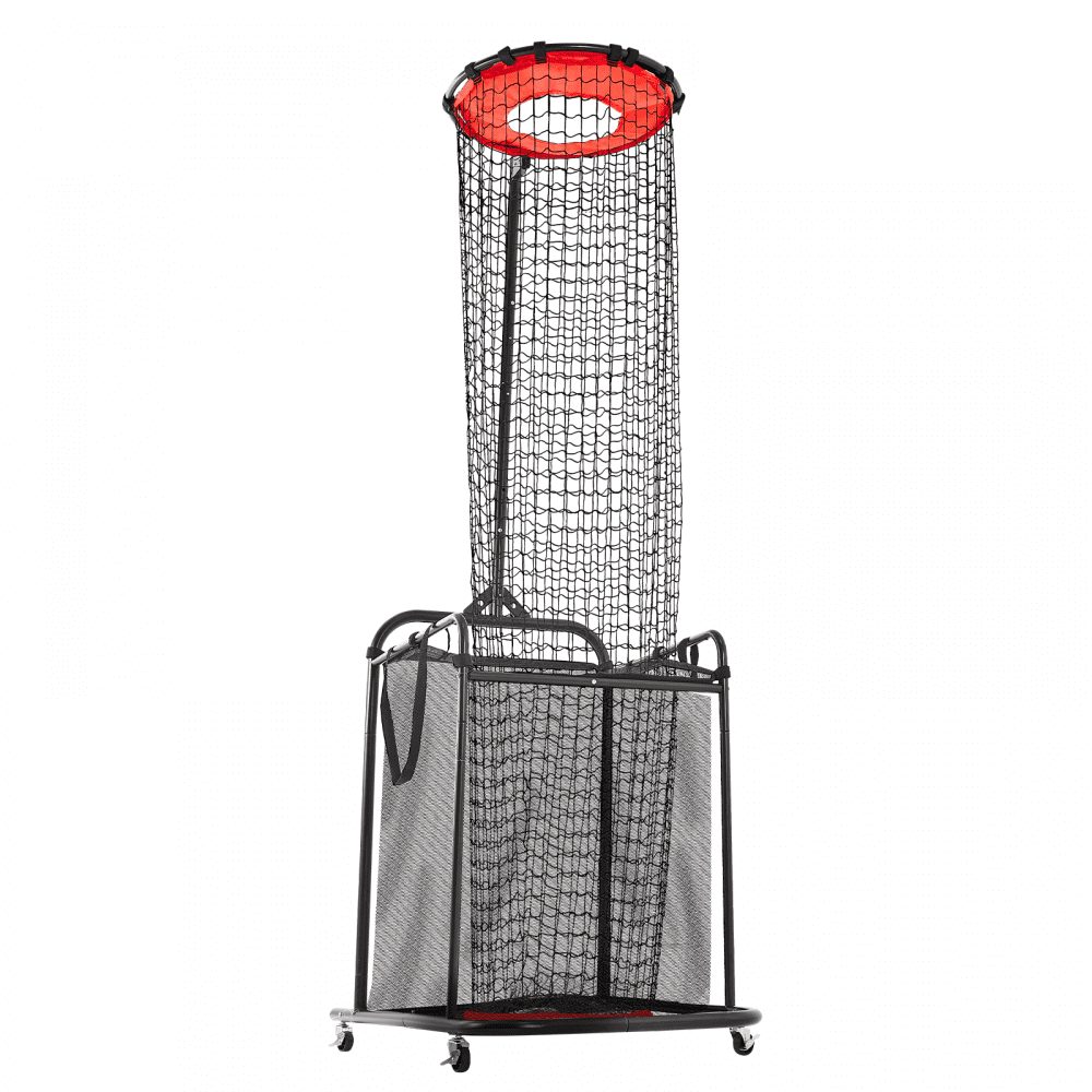 Volleyball Training Net, Angle & Height Adjustable Volleyball Trainer, Portable Practice Net with Trolley & Wheels & Carry Bag, Professional Serve & Smash Training