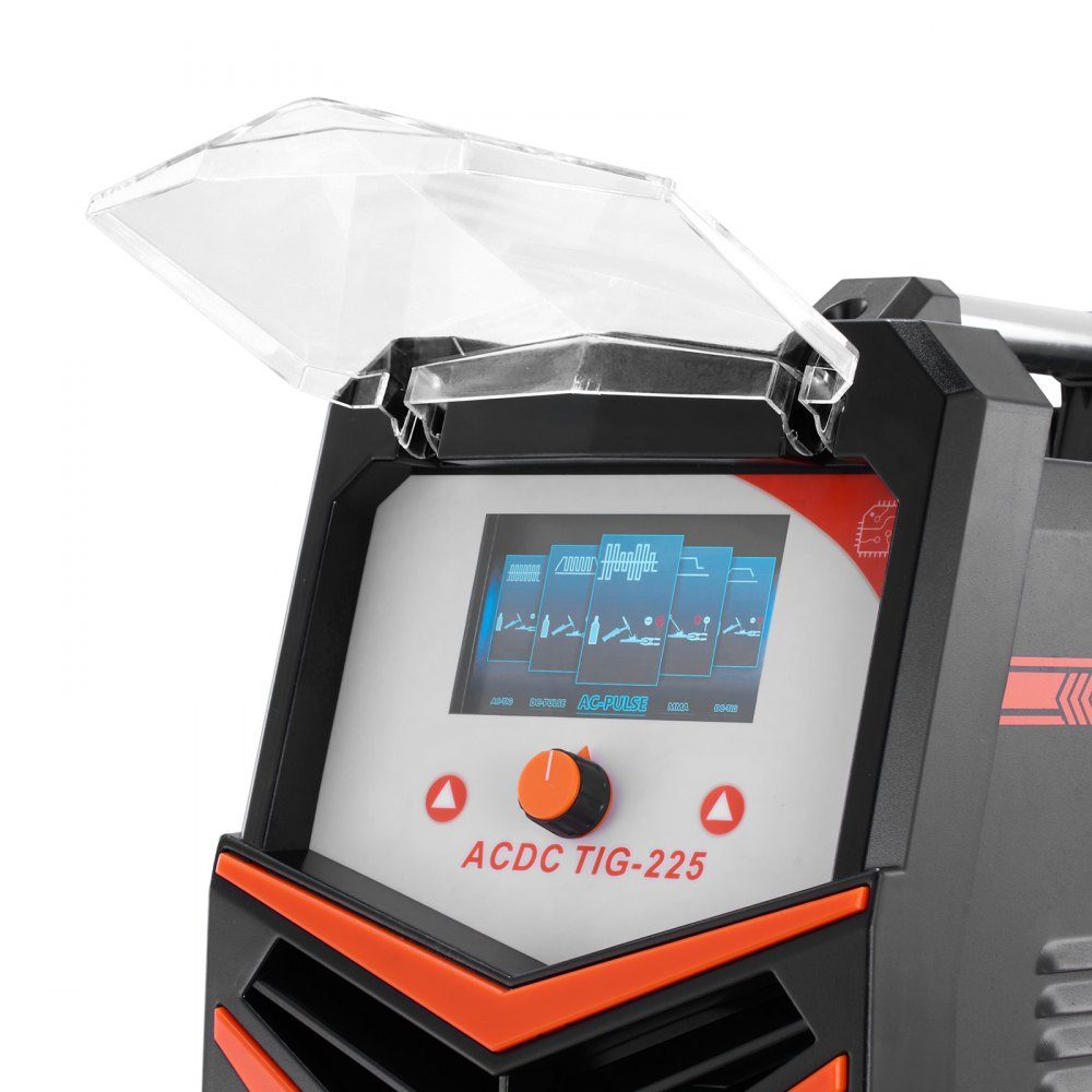 TIG Welder, 6 in 1 Aluminum Welder (Large LED Display) - AC TIG/DC TIG/AC Pulse TIG/DC Pulse TIG/Spot TIG/MMA (Stick) Electric Welder with IGBT Inverter