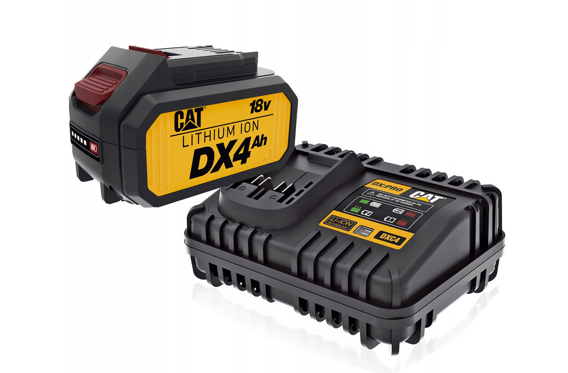 Originele accu vervangende accu CAT DXB4 18V 4.0Ah accu + DXC4 4A lader Originele accu vervangende accu CAT DXB4 18V 4.0Ah accu + DXC4 4A lader