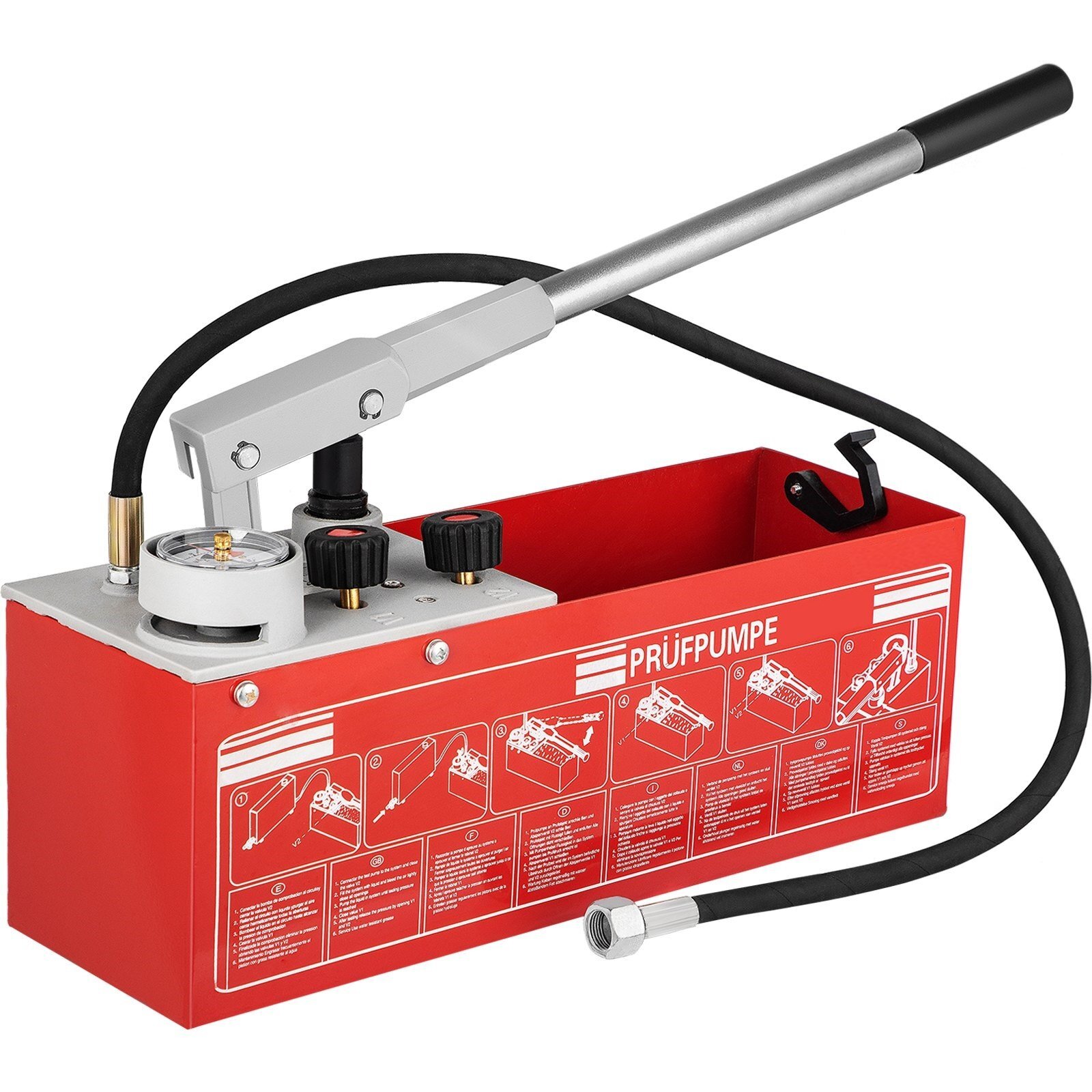 Pressure test pump pressure test pump filling pump heating leak pressure test pump ideal for water pipe system heating systems air conditioning solar systems (25 bar 2.5 MPa) Pressure test pump pressure test pump filling pump heating leak pressure test pump ideal for water pipe system heating systems air conditioning solar systems (25 bar 2.5 MPa)