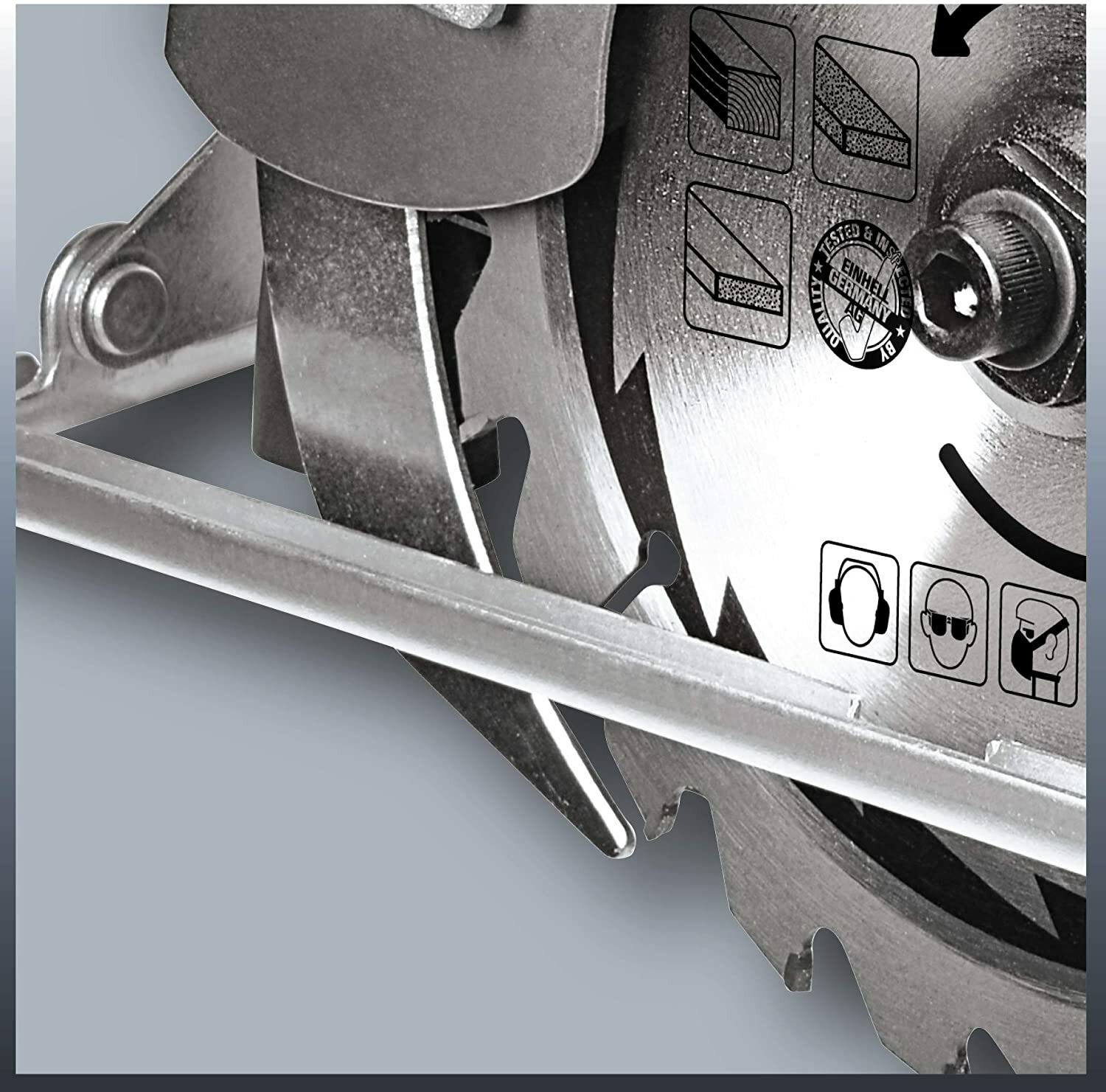 Einhell hand circular saw TC-CS 1200 (1230 W, max. 55 mm, saw blade Ø 160 mm, 24 teeth, rip fence)
