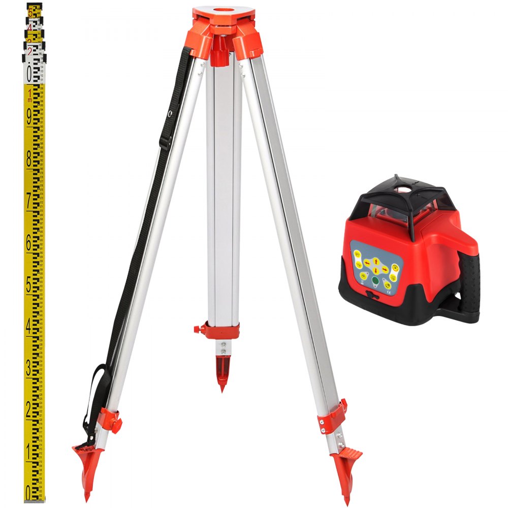 Professioneller Rotationslaser max. Arbeitsbereich 500 m grün, Linienlaser 360-Grad-Laserhöhenmesser wasser- und staubdicht Outdoor-Arbeitszeit 20 Stunden mit Stativ- und Lineal-Elektrik Professioneller Rotationslaser max. Arbeitsbereich 500 m grün, Linienlaser 360-Grad-Laserhöhenmesser wasser- und staubdicht Outdoor-Arbeitszeit 20 Stunden mit Stativ- und Lineal-Elektrik